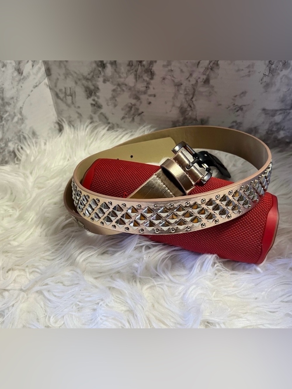 No Boundaries Rose Gold Studded Women's Belt